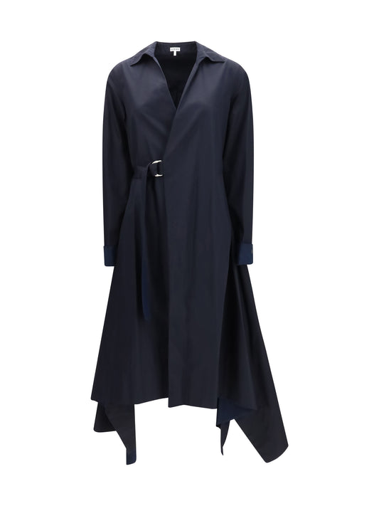 LOEWE Layered belted midi Dress