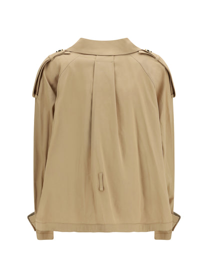 PINKO Tanya short Trench in cotton twill