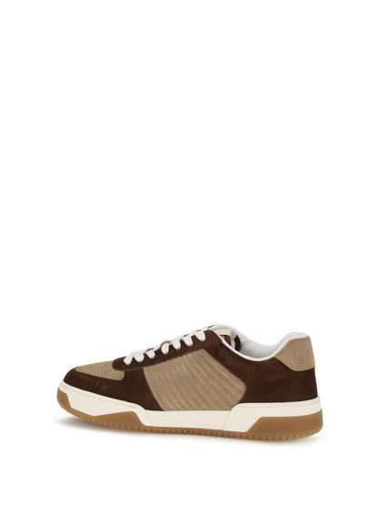 Valentino Garavani Sparry Sneakers in suede and nappa - Bark Brown-Camel/Camel/Cam/Ivo-Amb