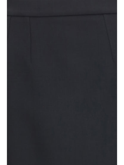 Dolce & Gabbana Stretch wool pencil Skirt - Black