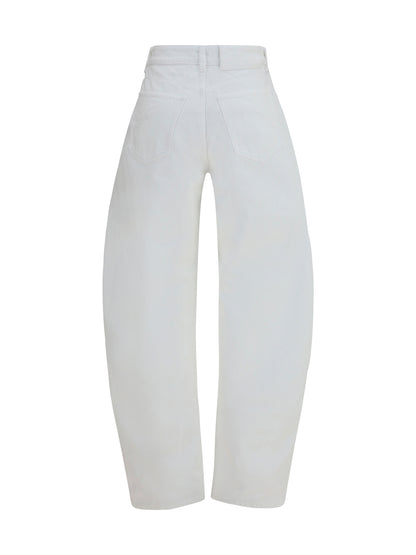 AlaïA Barrel Jeans - Blanc