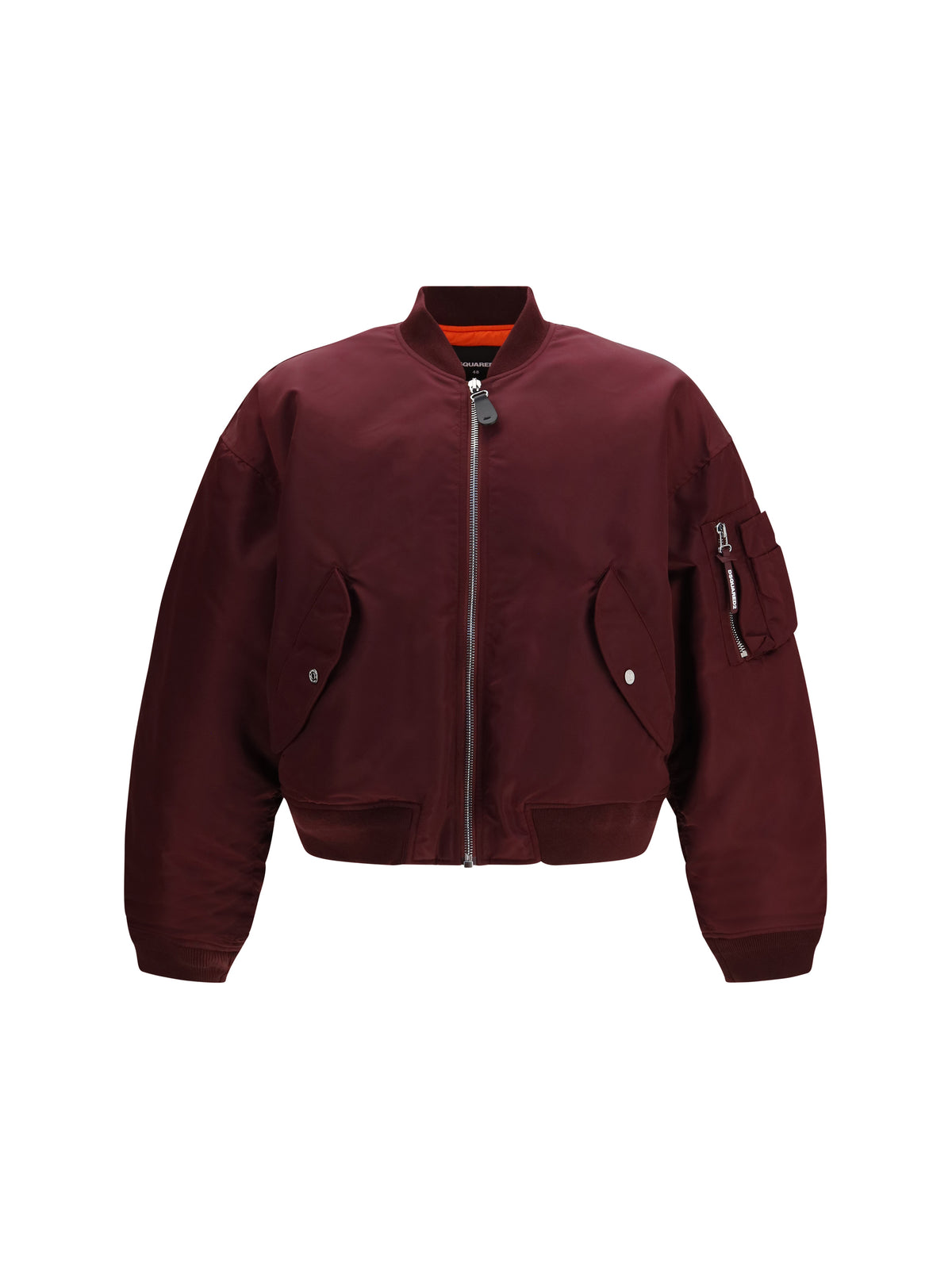 Dsquared2 '80s Nylon Bomber Jacket - Burgundy