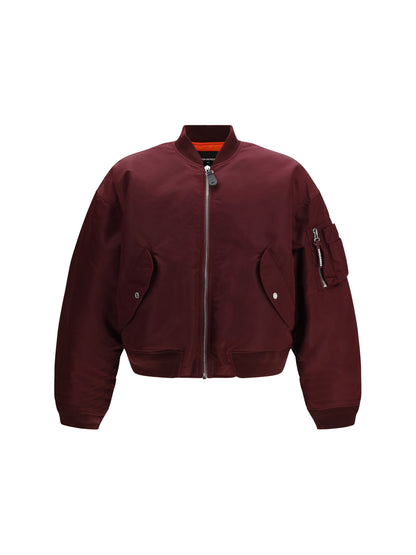 Dsquared2 '80s Nylon Bomber Jacket - Burgundy