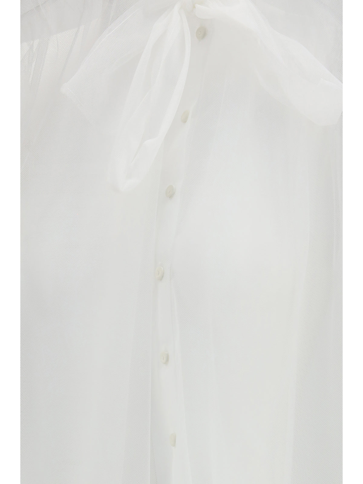 Forte_forte Tulle Shirt with sash - Diamond