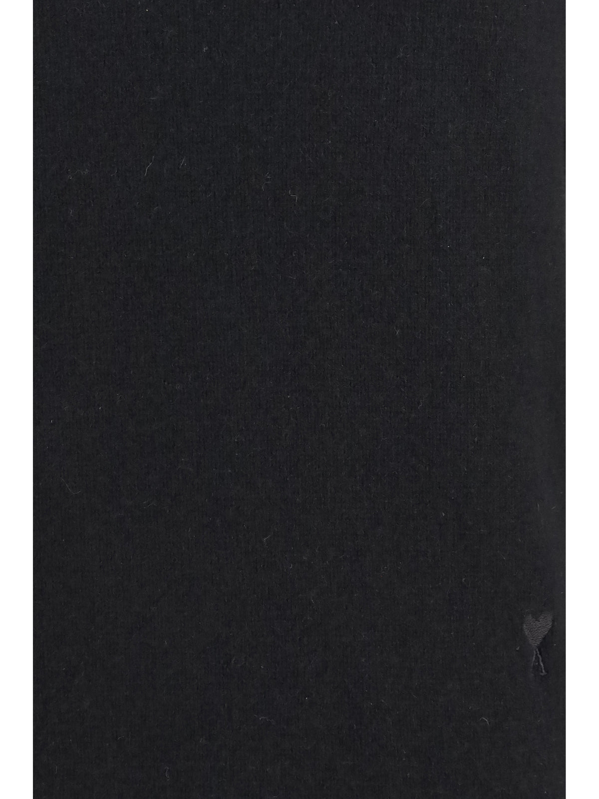 Ami Paris Embroidered logo high-neck Sweater - Noir