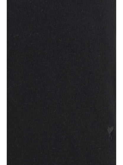 Ami Paris Embroidered logo high-neck Sweater - Noir