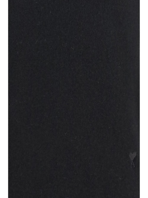 Ami Paris Embroidered logo high-neck Sweater - Noir