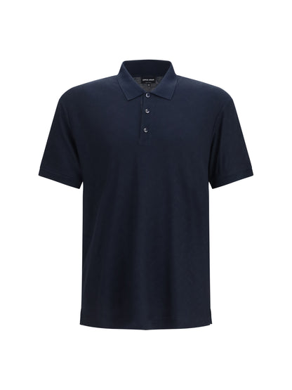 GIORGIO ARMANI Viscose and polyester polo Shirt