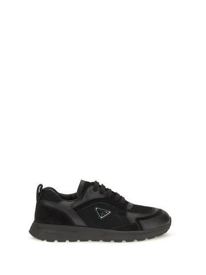 Prada Prax leather and fabric Sneakers - Black