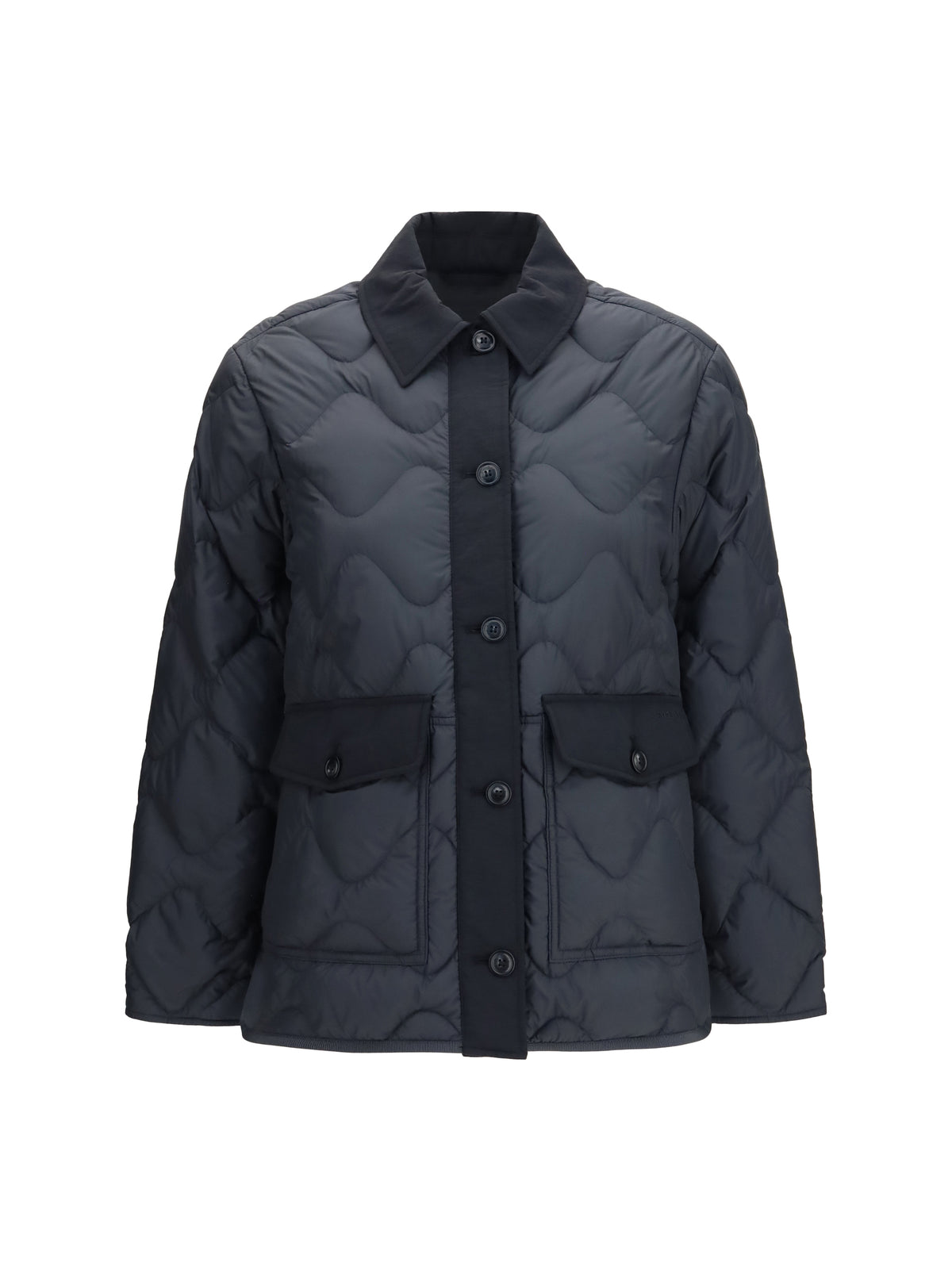 Woolrich Heritage Stand Up Collar Down Jacket - Charcoal Grey