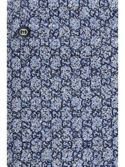 Gucci GG Tweed Skirt - Blue/Azure/Mc