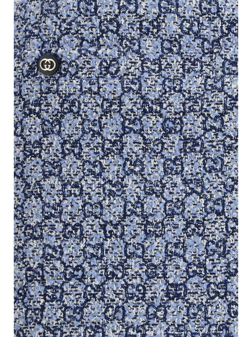 Gucci GG Tweed Skirt - Blue/Azure/Mc