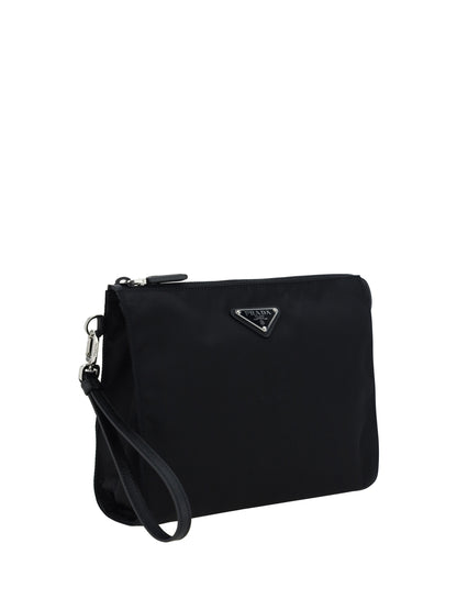 Prada Re-Nylon and Saffiano Necessaire Beauty Case - Black