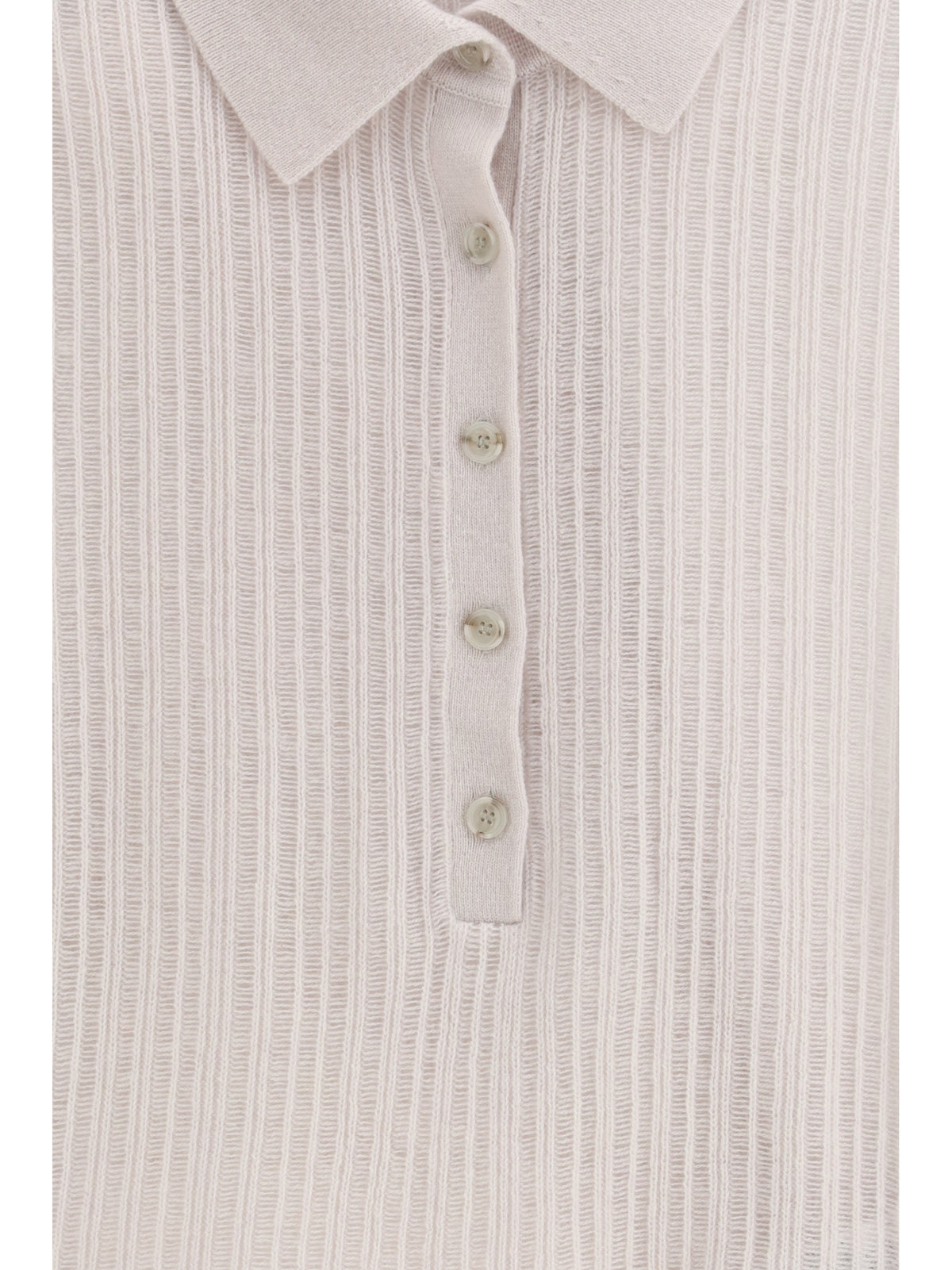 Allude Polo-neck short-sleeve Sweater - 80