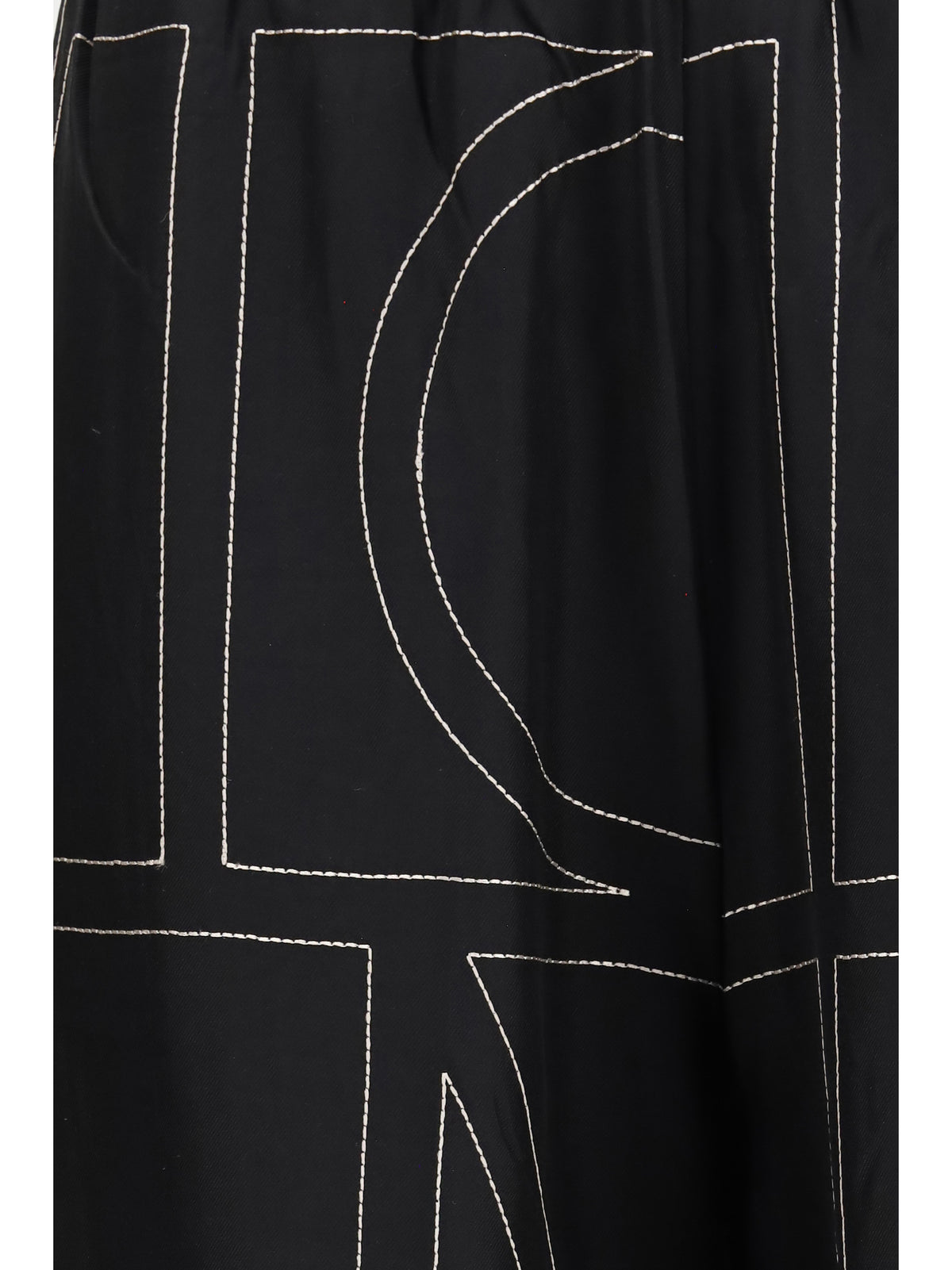 Toteme Silk monogram Pants - Black