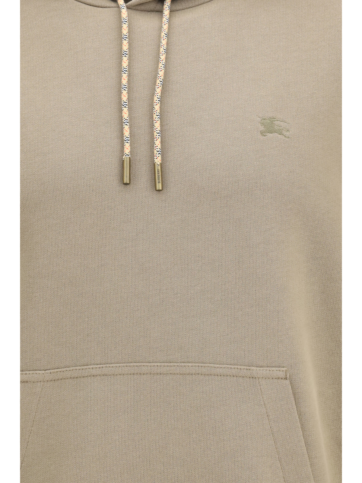 Burberry Check Hoodie with drawstrings - Finch Brown