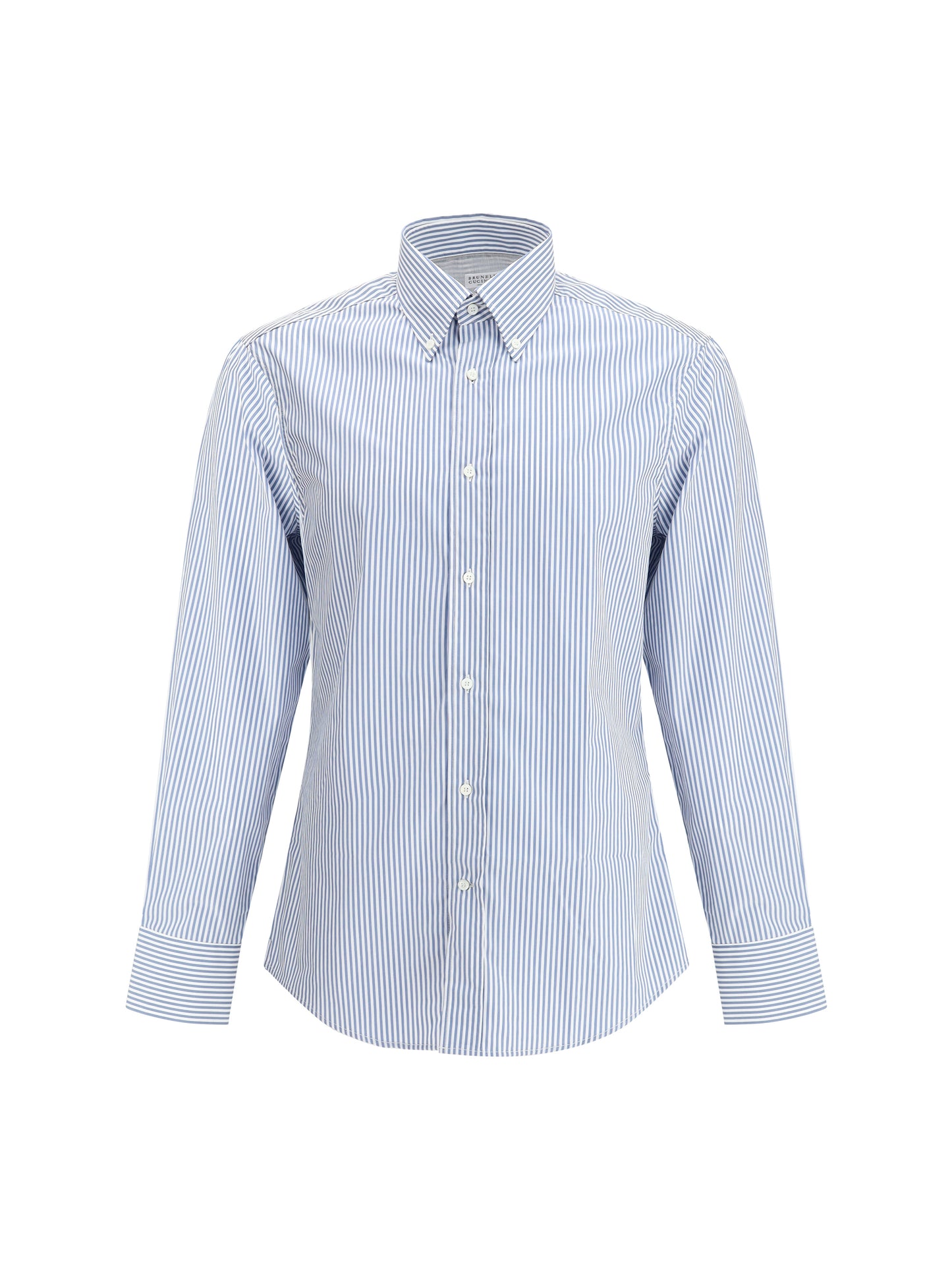 BRUNELLO CUCINELLI Striped long-sleeve Cotton Shirt
