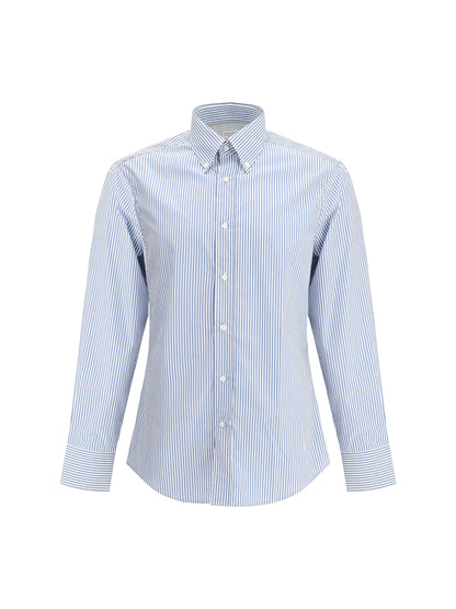 BRUNELLO CUCINELLI Striped long-sleeve Cotton Shirt