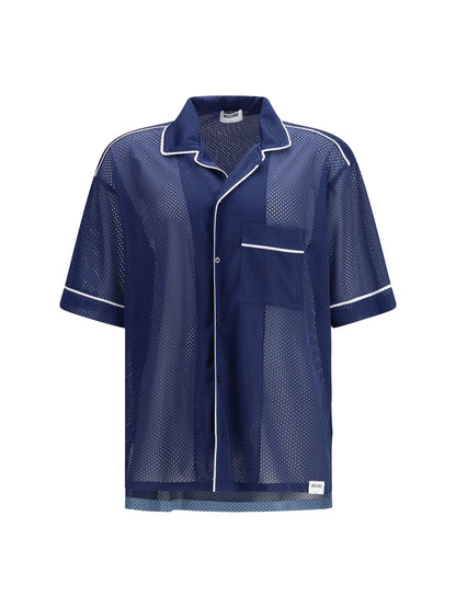 MOSCHINO Technical mesh Shirt with reversed 22 print