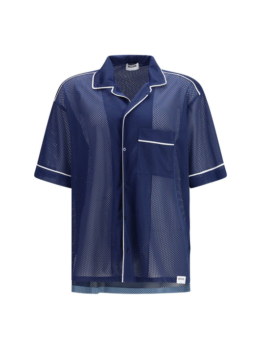 MOSCHINO Technical mesh Shirt with reversed 22 print