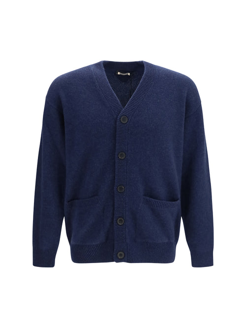 Prada V-neck Re-cashmere Cardigan - Inchiostro