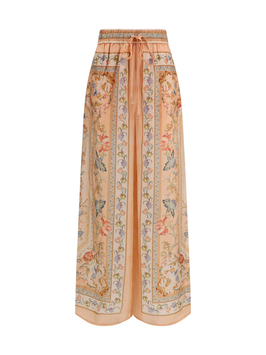 Zimmermann Roselight Pants - Pink Tapestry Floral
