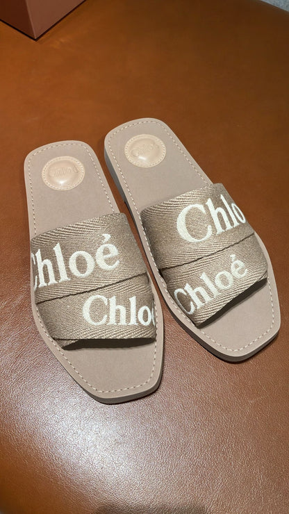 Chloe Woody Flat Mule
