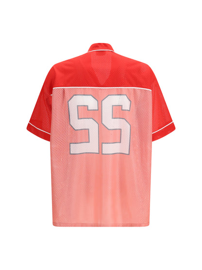 MOSCHINO Technical mesh Shirt with reversed 22 print
