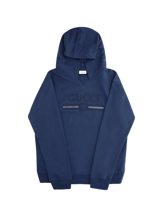 Gucci Cotton Hooded Sweatshirt for Boy - Brilliant Petroleum