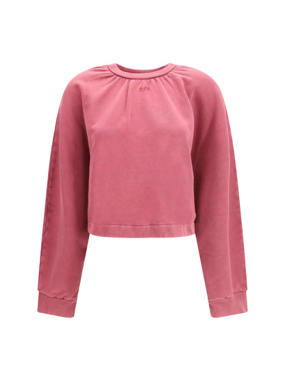 Off-White Off Stamp balloon crewneck Sweatshirt - Fade Out Hawthorn Rose Hawthorn Rose