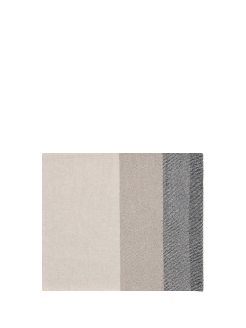 Brunello Cucinelli Wool and cashmere Scarf - Grey/Brown/Anthracite/Grey/Sand