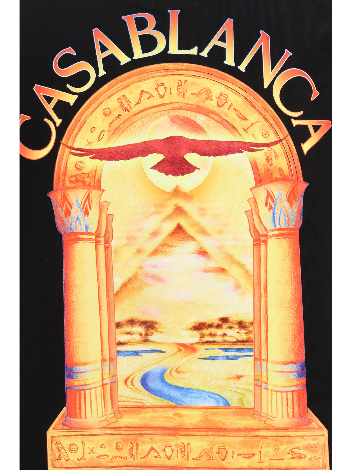 Casablanca Hermons Mirage Arch print T-shirt - Black