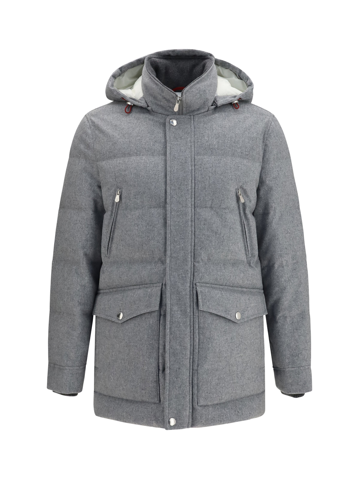 Brunello Cucinelli Cashmere Down Jacket - Grey Chiaro+Piombo
