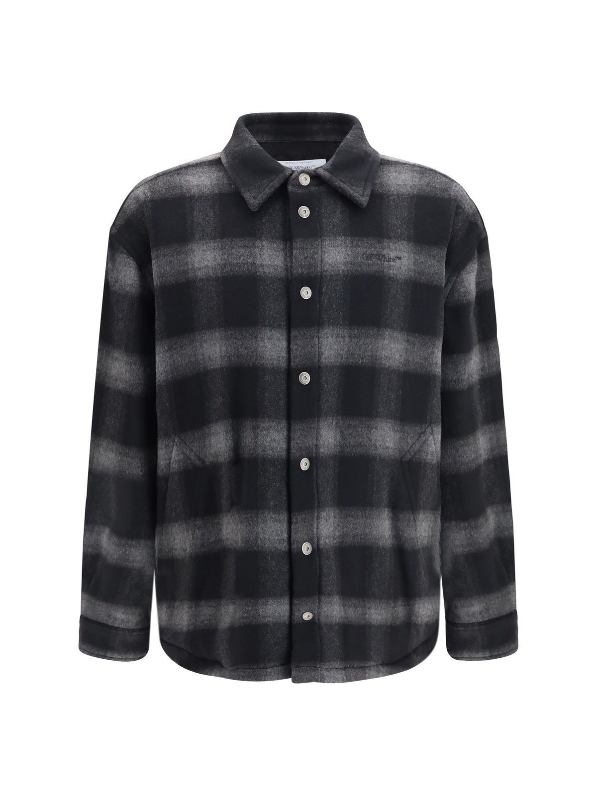 Off-White Padded Flannel Jacket - Black