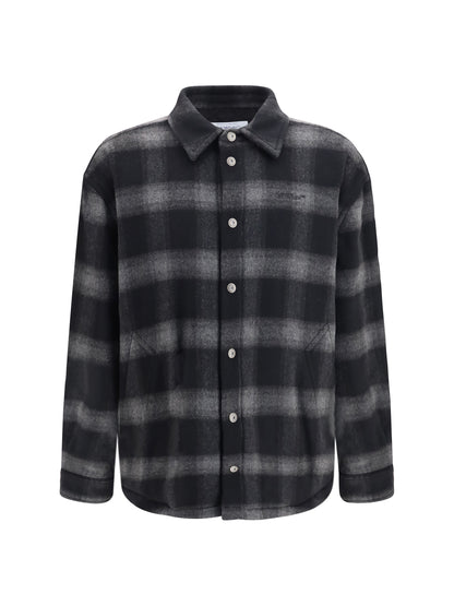 Off-White Padded Flannel Jacket - Black