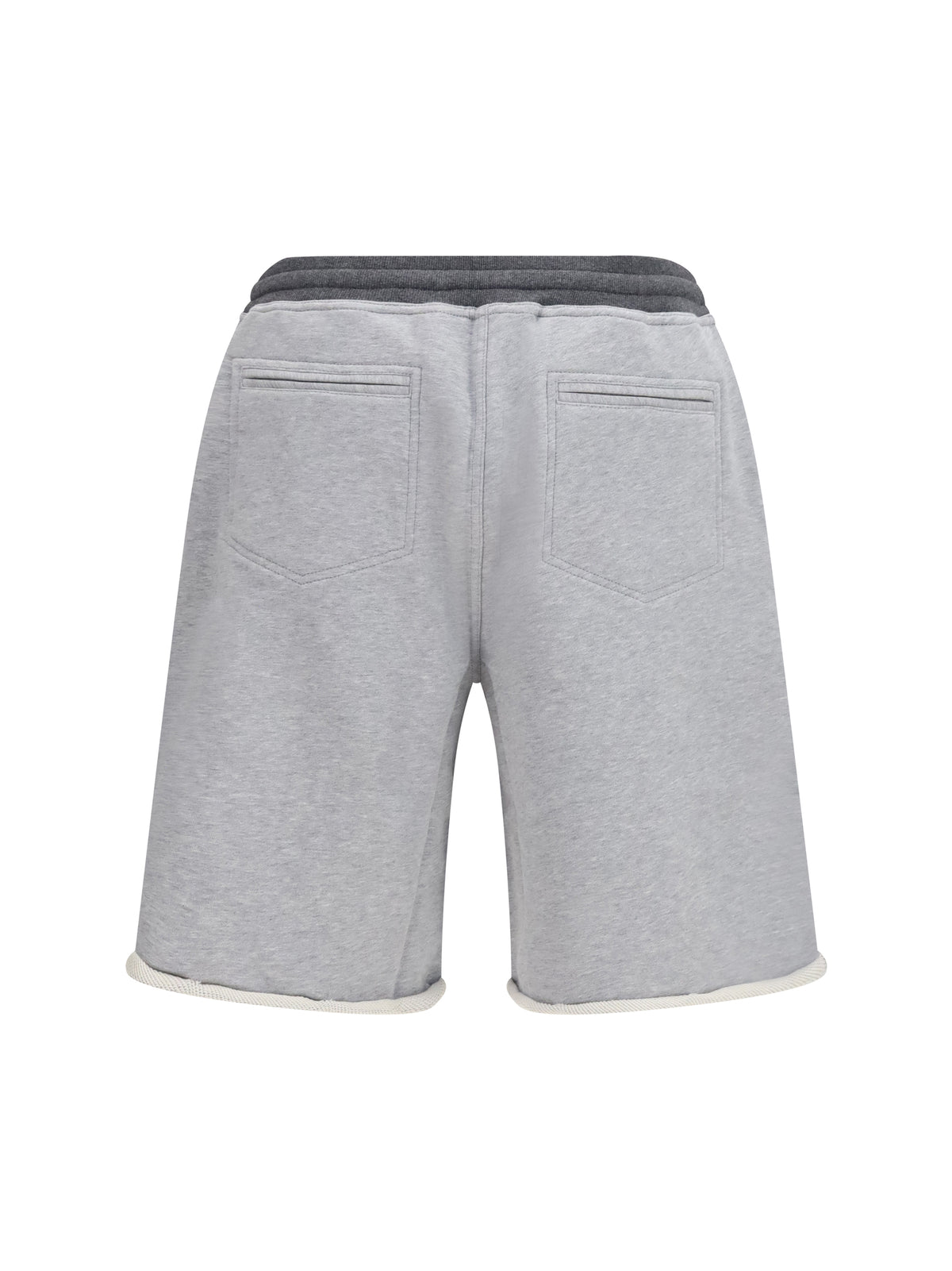 Brunello Cucinelli Cotton drawstring Shorts - Grigio+Piombo