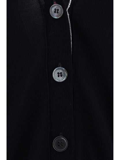 THOM BROWNE Merino Wool Cardigan