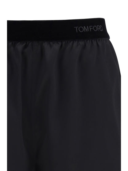 TOM FORD Stretch silk satin PJ Shorts