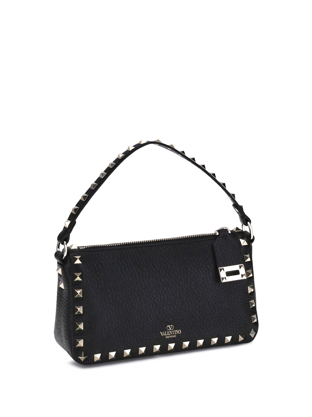 Valentino Garavani Rockstud leather Shoulder Bag - Black