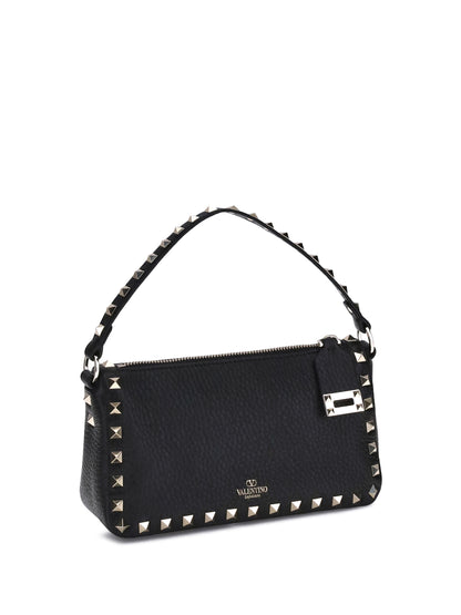 Valentino Garavani Rockstud leather Shoulder Bag - Black
