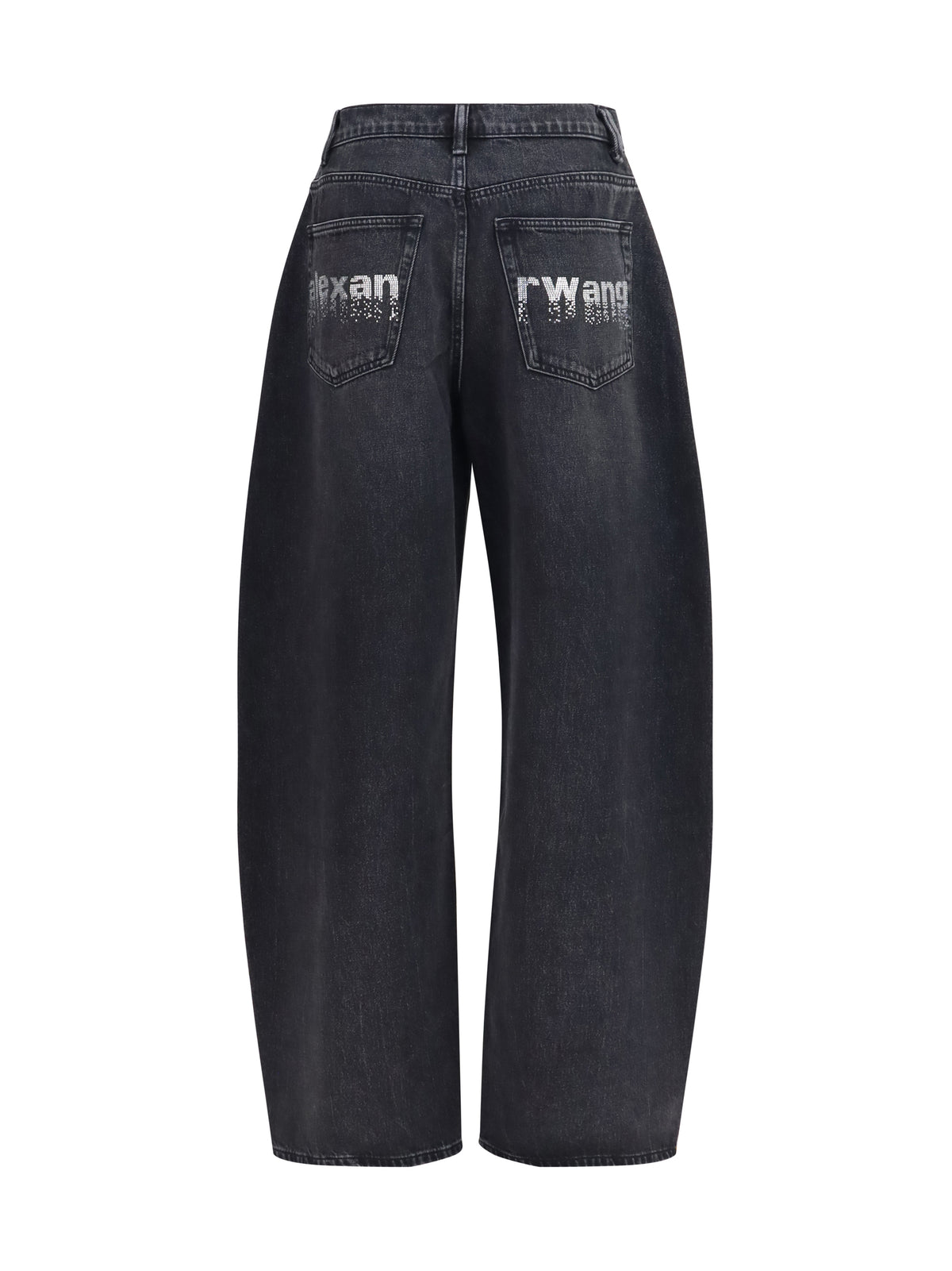 Alexander Wang Crystal balloon Jeans - Grey Aged