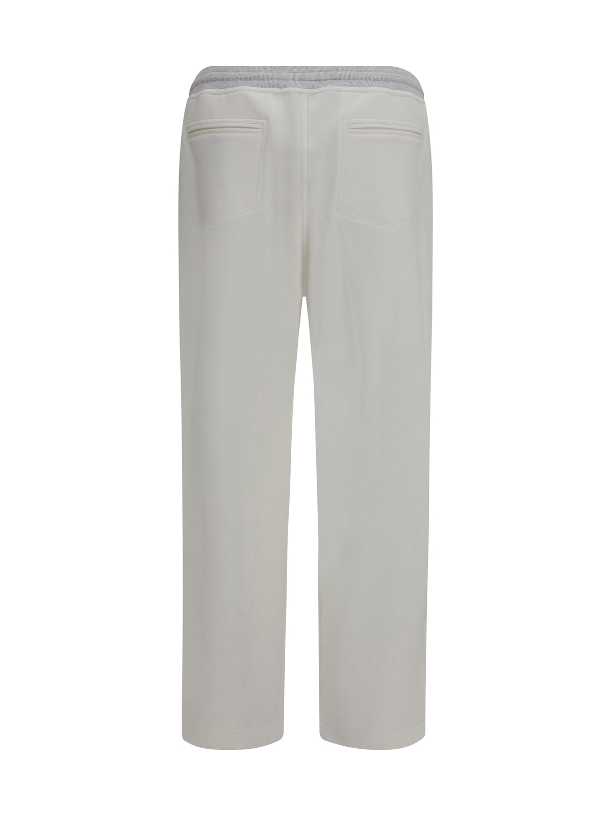 Brunello Cucinelli Cotton Pants - Off White+Perla