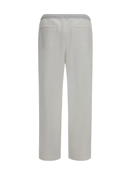 Brunello Cucinelli Cotton Pants - Off White+Perla