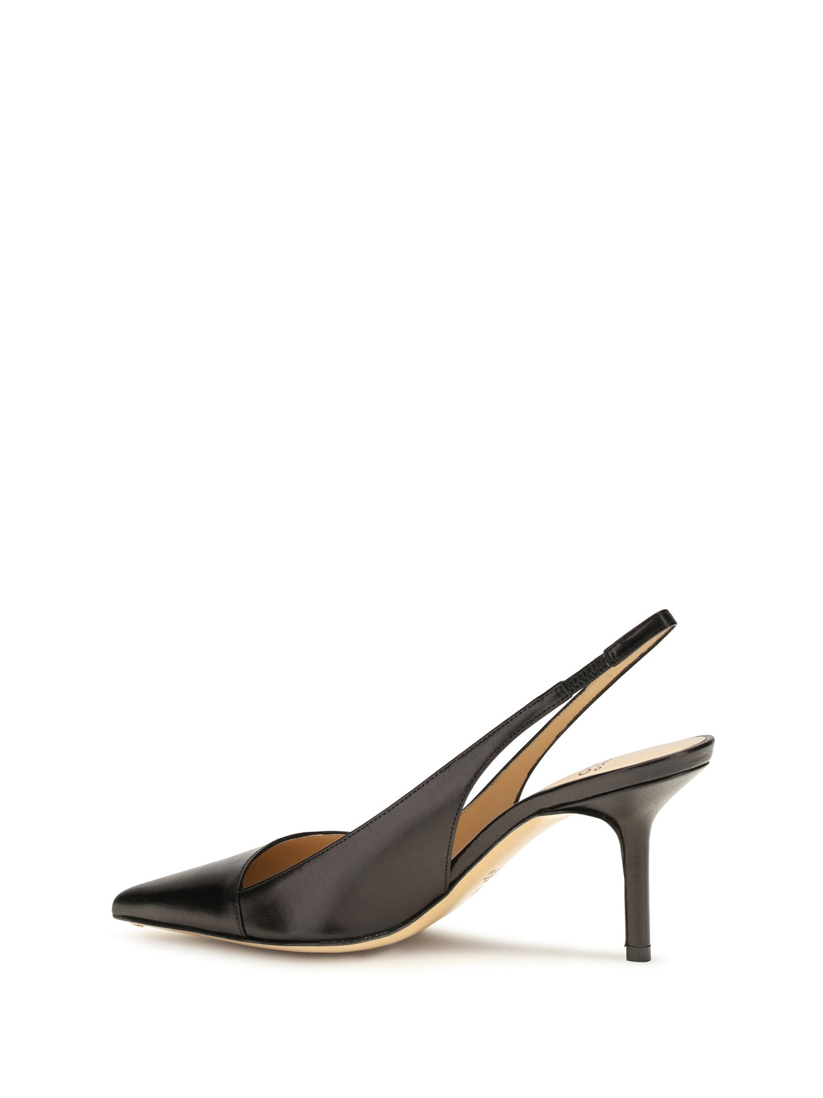 Francesco Russo Asymmetric Slingback Pumps - Black