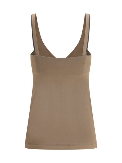 BRUNELLO CUCINELLI Top with embellishments