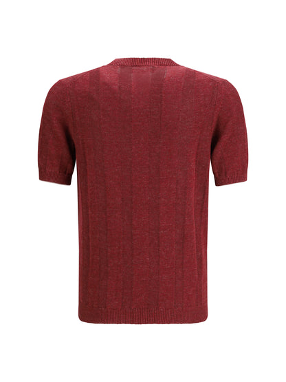 BRUNELLO CUCINELLI Short-sleeve knitted Top