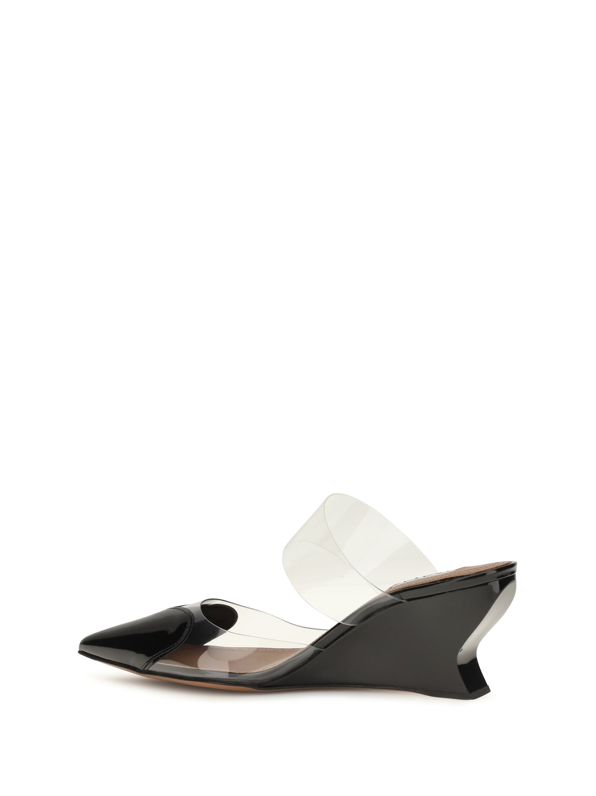 Alaïa Le Coeur patent leather Mules - Noir