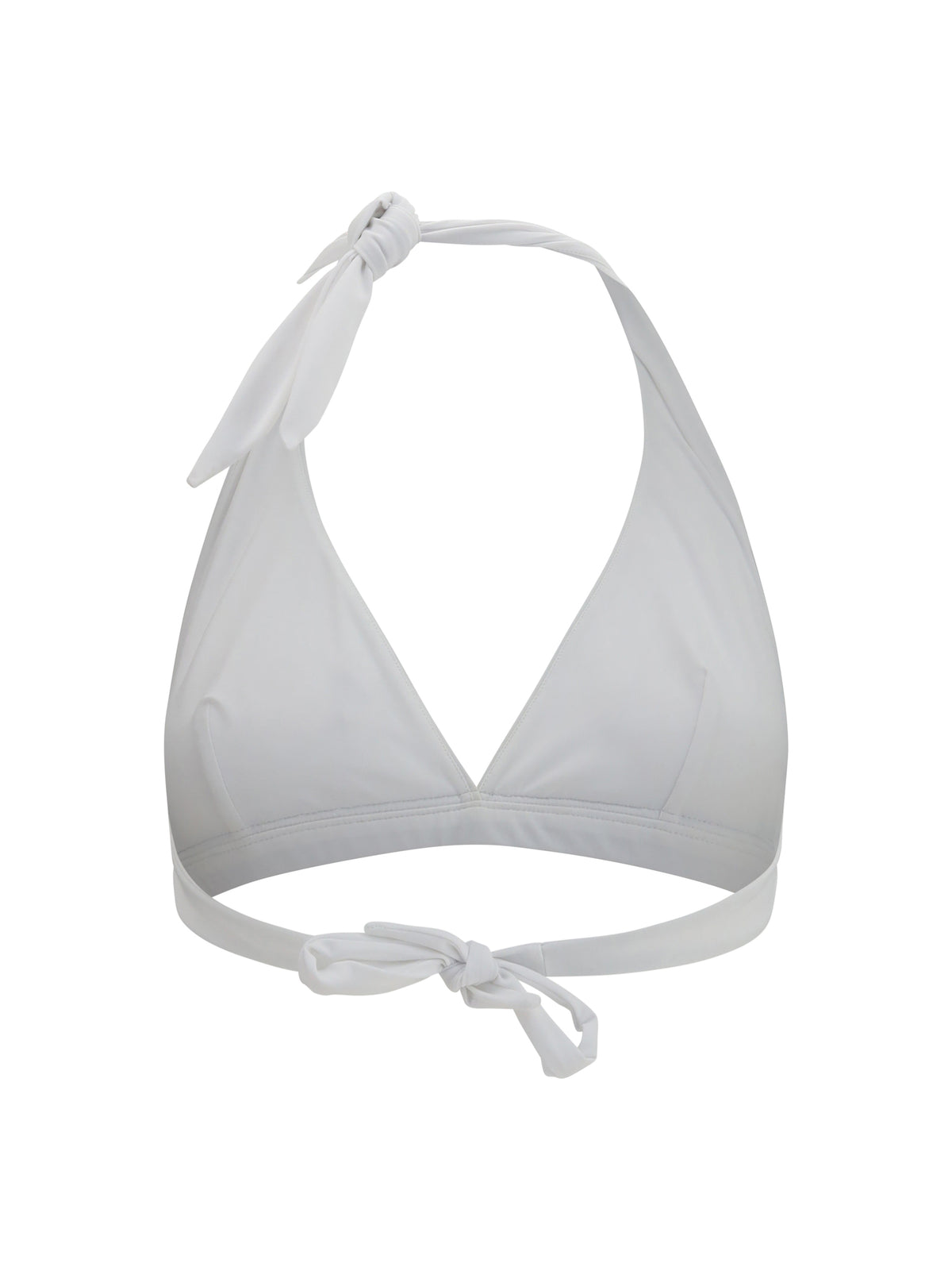 Brunello Cucinelli Tech jersey Bikini Top with monili - White