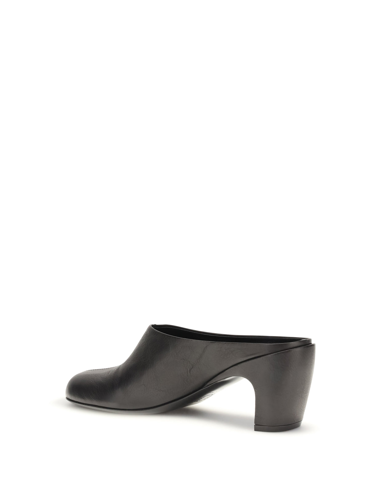 Dries Van Noten Leather Mules - Black