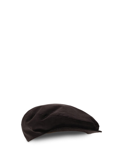 Dolce & Gabbana Velvet flat Cap - Ebony